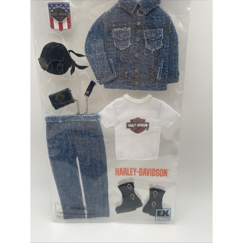 Jolees Boutique Harley Davidson Denim Collection Stickers For Collage 1 Pack